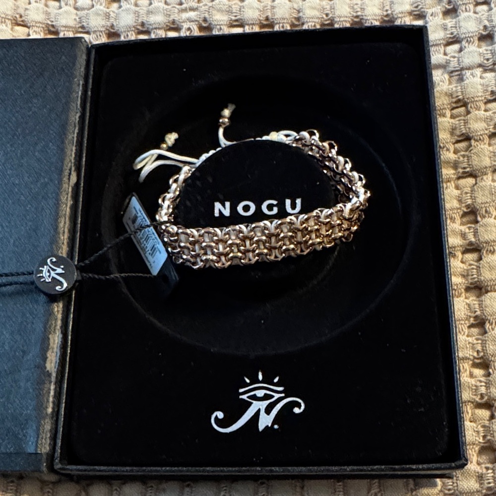 NOGU Rose Gold Chain-Link Adjustable Bracelet